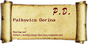 Palkovics Dorina névjegykártya